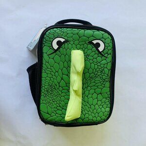 3D Dinosaur Lunch Box Bag with Drink Holder Insulated - Alligator